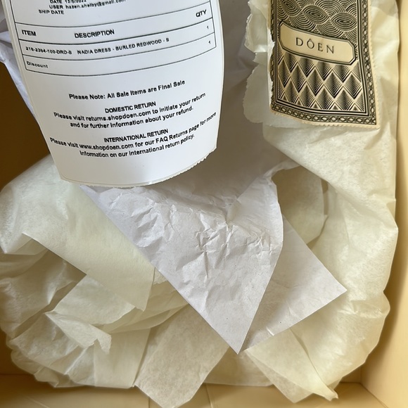 Doen NADIA DRESS - only work once 🤍 sold out size online. Gift box included. - Picture 10 of 10